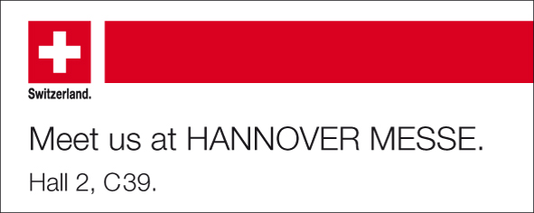 Banner saying meet us at the Hannover Messe, Hall 2, C39
