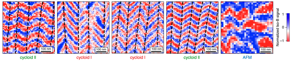 Strain dependent magnetic textures on striped ferroelectric domains