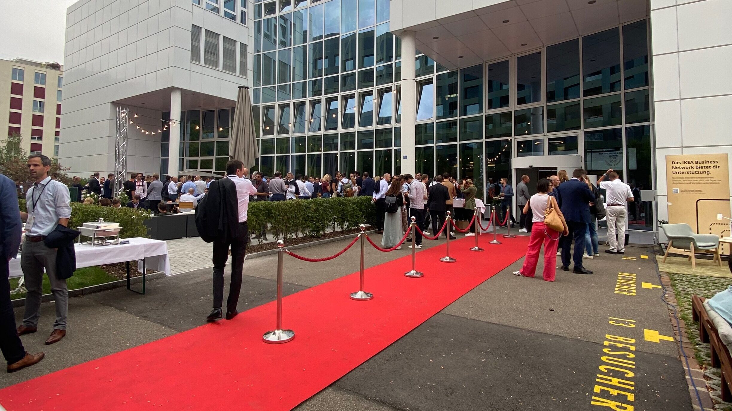 The red carpet to the award ceremony of the TOP 100 Swiss Startup 2022