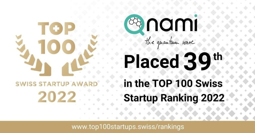 Qnami ranked 39 as TOP 100 Swiss Startup 2022