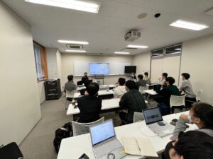 Full house for Qnami's talk during lab visits in the Tokyo area