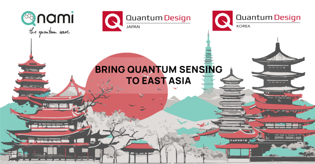 Qnami announces the commercial partnership with Quantum Design Japan and Quantum Design Korea to bring its quantum platform for sensing applications to East Asia. 
